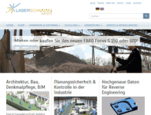 Tablet Screenshot of laserscanning-europe.com